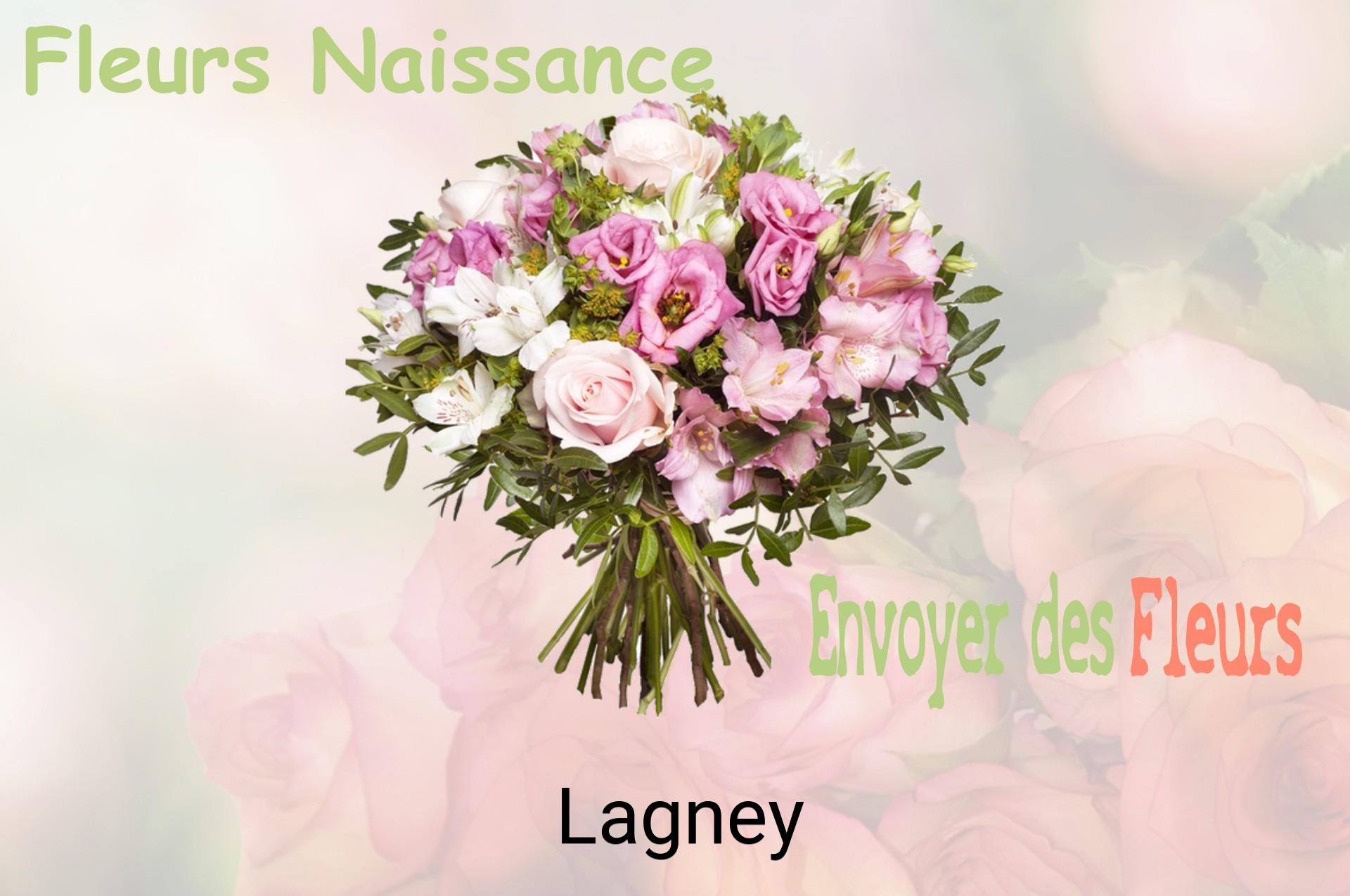 Bouquet de fleurs de naissance livré à Lagney